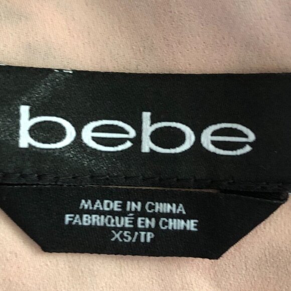 Y2K Vintage Bebe Silk Babydoll Empire Waist Bell Sleeve Blouse - Picture 3 of 15